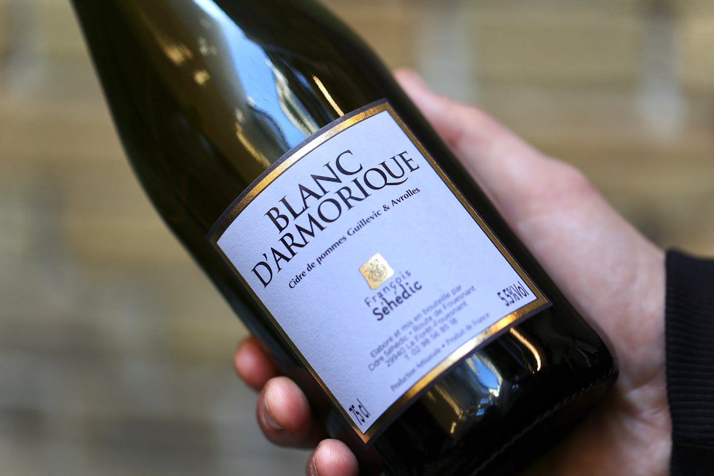 Cider - Blanc d’Armorique - Cidre Artisanal - Tør 75cl